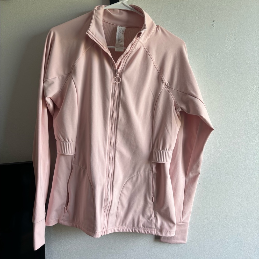 fabletics baby pink jacket size M